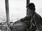 Jan Chvojka na lok. T669 v Nymburku 1982